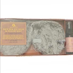 AROMA HOME, faux fur eye mask & lavender pillow mist for relaxation and sleep.